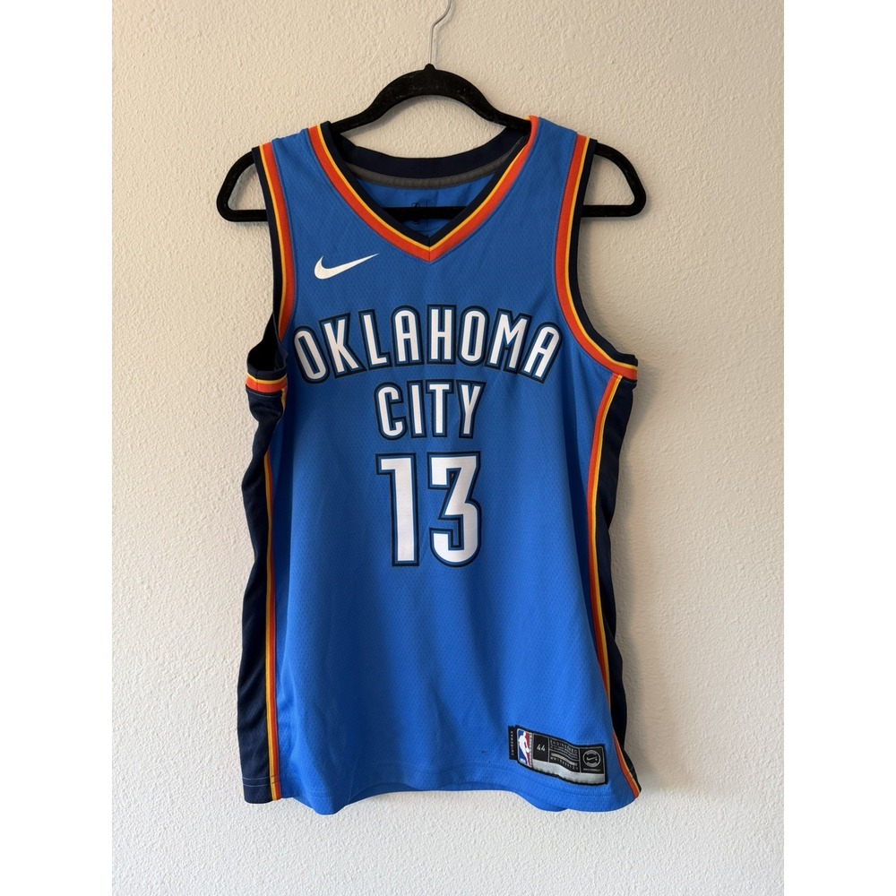 Authentic Paul George Oklahoma City Thunder Nike Dri-fit Jersey Size 44 M